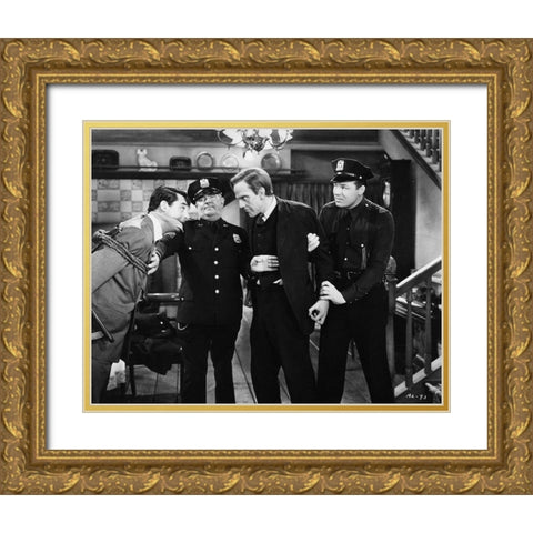 Cary Grant - Arsenic and Old Lace Gold Ornate Wood Framed Art Print with Double Matting by Hollywood Photo Archive