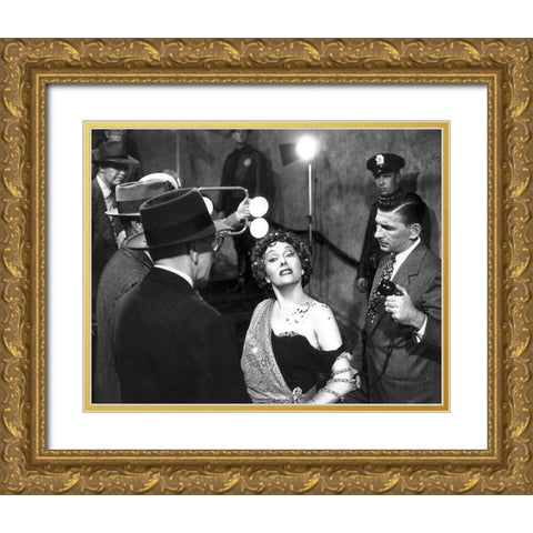 Sunset Boulevard - Im Ready For My Closeup Gold Ornate Wood Framed Art Print with Double Matting by Hollywood Photo Archive