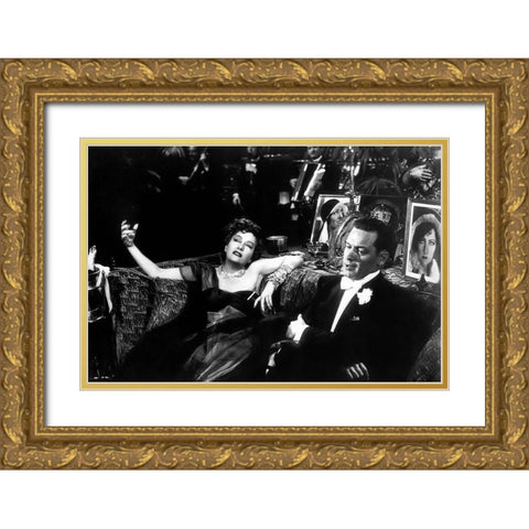 Sunset Boulevard Gold Ornate Wood Framed Art Print with Double Matting by Hollywood Photo Archive