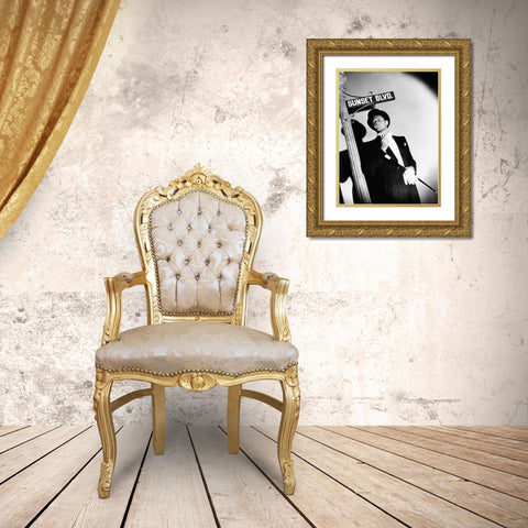 Sunset Boulevard Gold Ornate Wood Framed Art Print with Double Matting by Hollywood Photo Archive