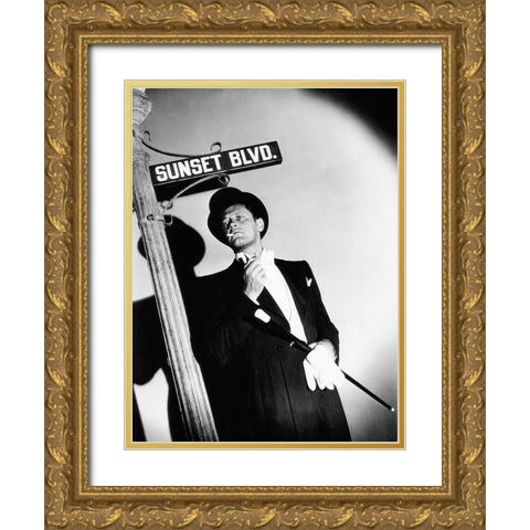Sunset Boulevard Gold Ornate Wood Framed Art Print with Double Matting by Hollywood Photo Archive