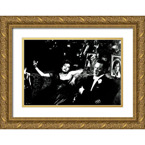 Sunset Boulevard Gold Ornate Wood Framed Art Print with Double Matting by Hollywood Photo Archive
