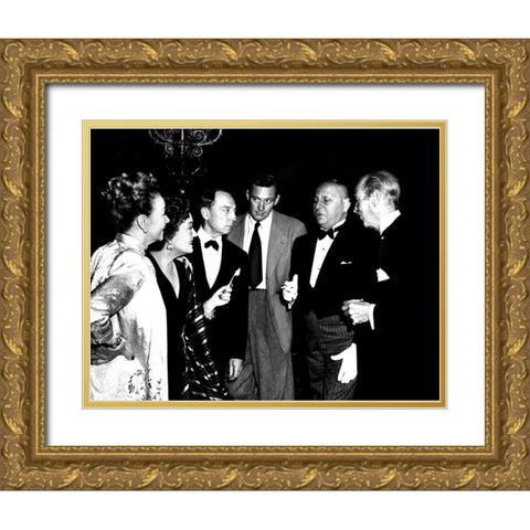 Sunset Boulevard - Her Bridge Partners Gold Ornate Wood Framed Art Print with Double Matting by Hollywood Photo Archive