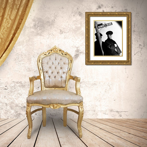 Sunset Boulevard Gold Ornate Wood Framed Art Print with Double Matting by Hollywood Photo Archive