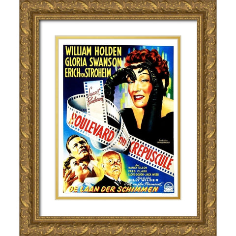 Dutch - Sunset Boulevard - Poster Gold Ornate Wood Framed Art Print with Double Matting by Hollywood Photo Archive