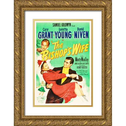 The Bishops Wife Gold Ornate Wood Framed Art Print with Double Matting by Hollywood Photo Archive