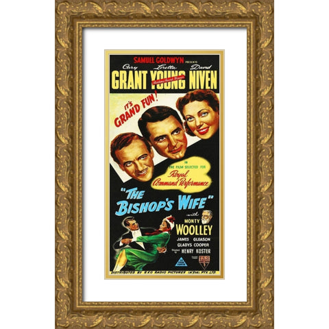The Bishops Wife Gold Ornate Wood Framed Art Print with Double Matting by Hollywood Photo Archive