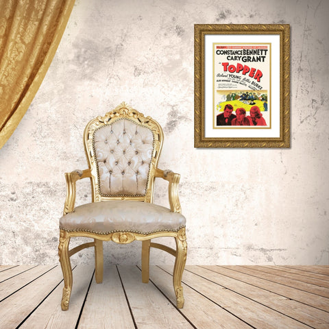 Topper Gold Ornate Wood Framed Art Print with Double Matting by Hollywood Photo Archive