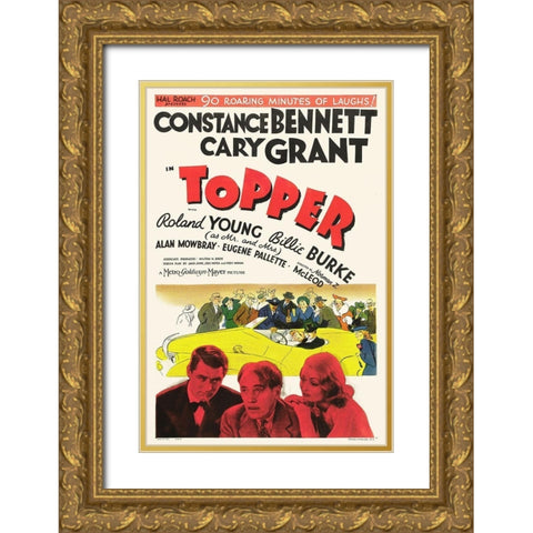 Topper Gold Ornate Wood Framed Art Print with Double Matting by Hollywood Photo Archive