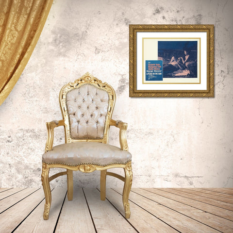 Elizabeth Taylor - A Place in the Sun - Lobby Card Gold Ornate Wood Framed Art Print with Double Matting by Hollywood Photo Archive