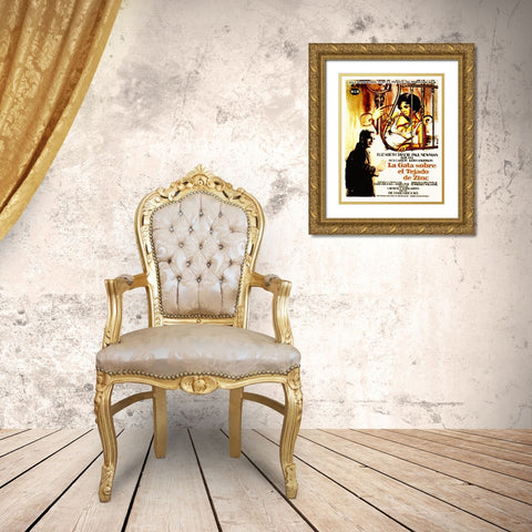 Spanish - Cat on a Hot Tin Roof Gold Ornate Wood Framed Art Print with Double Matting by Hollywood Photo Archive