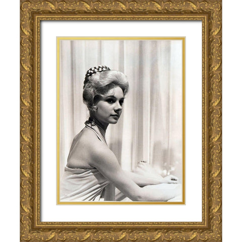 Cleopatra - Francesca Annis Gold Ornate Wood Framed Art Print with Double Matting by Hollywood Photo Archive