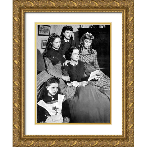 Little Women Gold Ornate Wood Framed Art Print with Double Matting by Hollywood Photo Archive