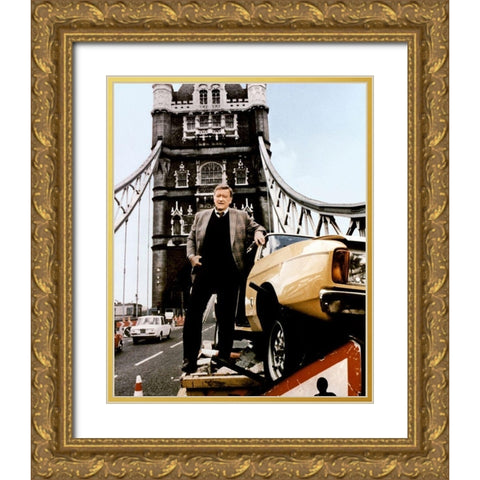 John Wayne - Brannigan Gold Ornate Wood Framed Art Print with Double Matting by Hollywood Photo Archive