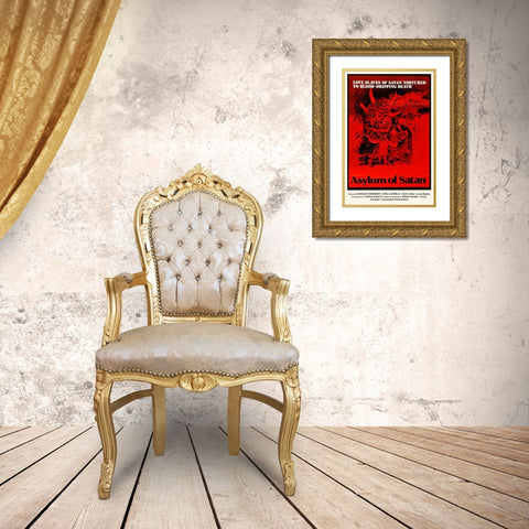 Asylum of Satan Gold Ornate Wood Framed Art Print with Double Matting by Hollywood Photo Archive