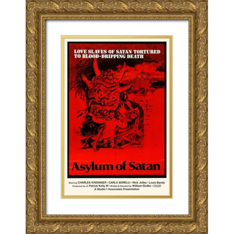 Asylum of Satan Gold Ornate Wood Framed Art Print with Double Matting by Hollywood Photo Archive