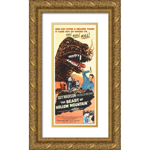 The Beast of Hollow Mountain Gold Ornate Wood Framed Art Print with Double Matting by Hollywood Photo Archive