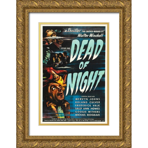 Dead of Night Gold Ornate Wood Framed Art Print with Double Matting by Hollywood Photo Archive