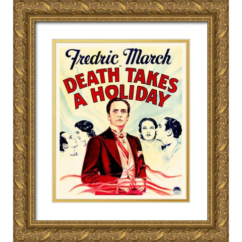 Death Takes A Holiday Gold Ornate Wood Framed Art Print with Double Matting by Hollywood Photo Archive