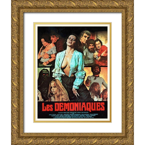 French - The Demoniacs Gold Ornate Wood Framed Art Print with Double Matting by Hollywood Photo Archive