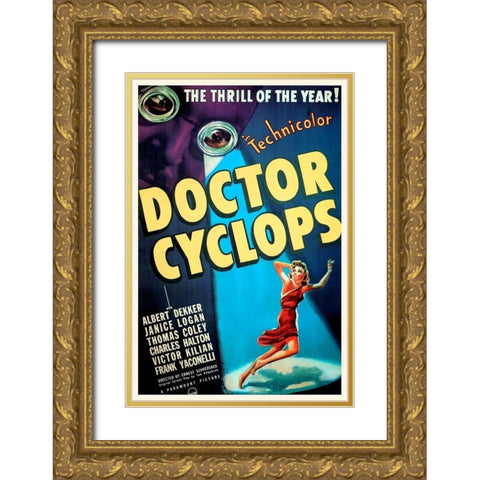 Doctor Cyclops Gold Ornate Wood Framed Art Print with Double Matting by Hollywood Photo Archive