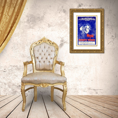 House of Psychotic Women Gold Ornate Wood Framed Art Print with Double Matting by Hollywood Photo Archive