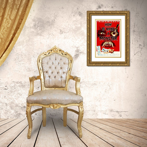 How to Make A Monster Gold Ornate Wood Framed Art Print with Double Matting by Hollywood Photo Archive