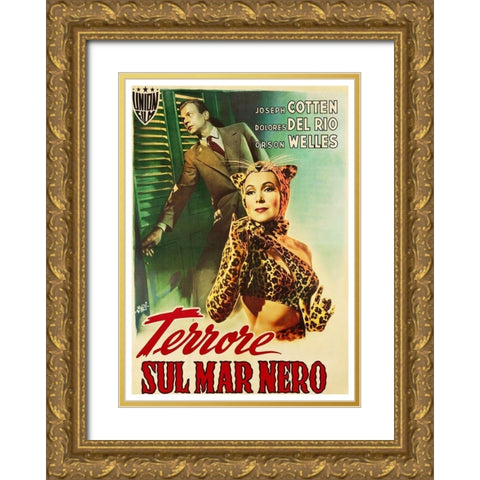 Italian - Journey Into Fear Gold Ornate Wood Framed Art Print with Double Matting by Hollywood Photo Archive