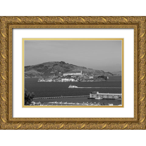 Alcatraz Island San Francisco California Gold Ornate Wood Framed Art Print with Double Matting by Highsmith, Carol