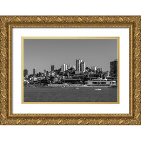 View of Ghiradelli Square in San Francisco California Gold Ornate Wood Framed Art Print with Double Matting by Highsmith, Carol