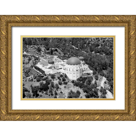 Griffith Observatory in Los Angeles California Gold Ornate Wood Framed Art Print with Double Matting by Highsmith, Carol