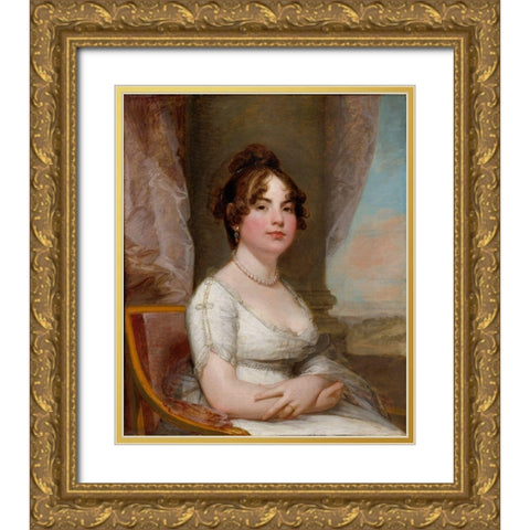 Elizabeth Beltzhoover Mason Gold Ornate Wood Framed Art Print with Double Matting by Stuart, Gilbert