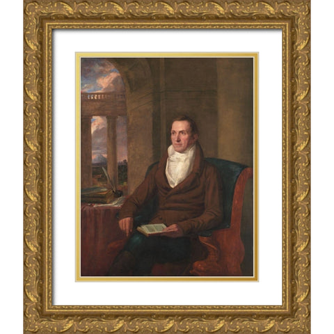 Samuel Williams Gold Ornate Wood Framed Art Print with Double Matting by Allston, Washington