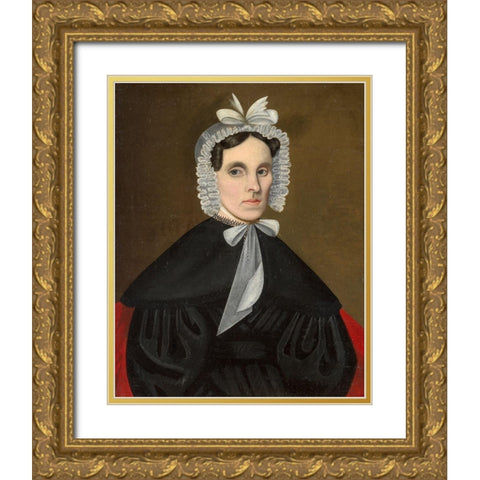 Sally Avery Olds Gold Ornate Wood Framed Art Print with Double Matting by Wade, Jeptha Homer