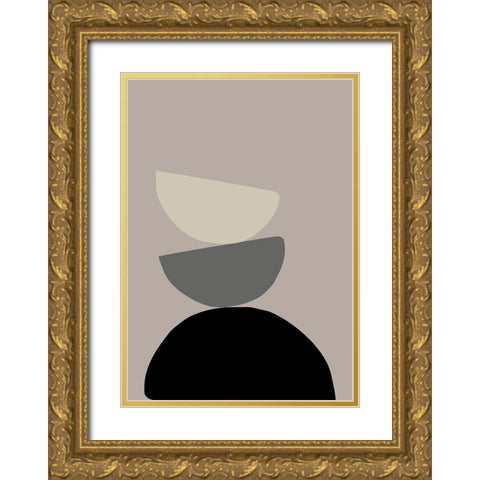 The Tower Gold Ornate Wood Framed Art Print with Double Matting by Uppsala Studio