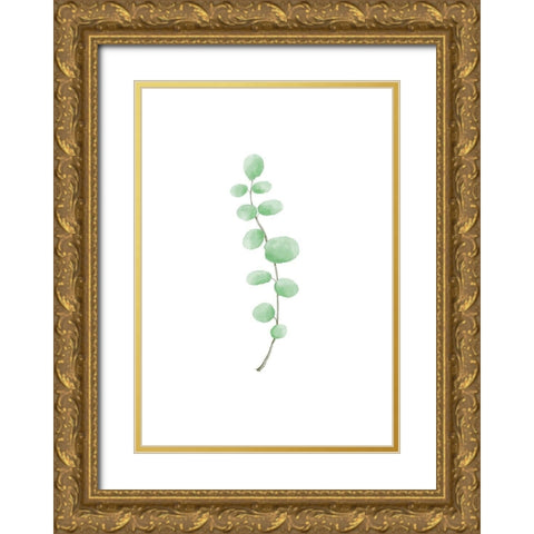 Branch Gold Ornate Wood Framed Art Print with Double Matting by Uppsala Studio