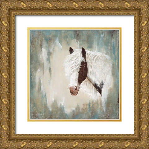 Whisper Gold Ornate Wood Framed Art Print with Double Matting by Bawden, Angela