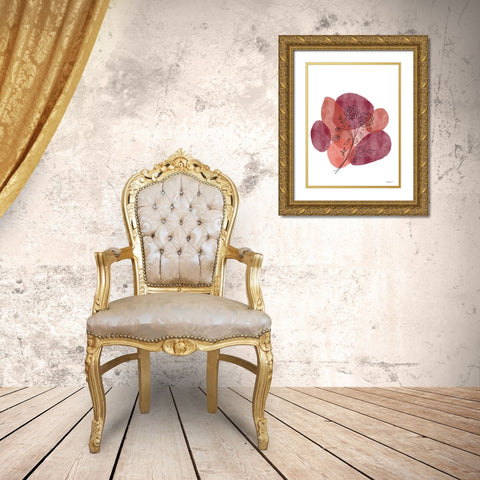 Bohemian Inked Botanicals Gold Ornate Wood Framed Art Print with Double Matting by Bawden, Angela