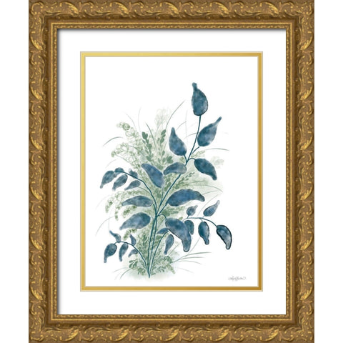 Bohemian Botanical II Gold Ornate Wood Framed Art Print with Double Matting by Bawden, Angela