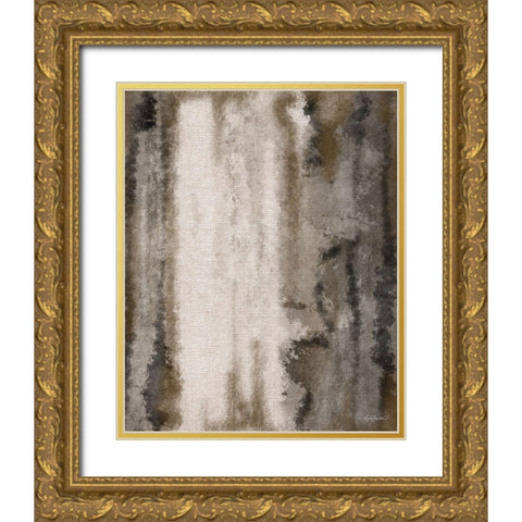 Mocha Java Abstract 1 Gold Ornate Wood Framed Art Print with Double Matting by Bawden, Angela
