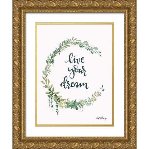 Family Love  need new title    Gold Ornate Wood Framed Art Print with Double Matting by Chavez, April