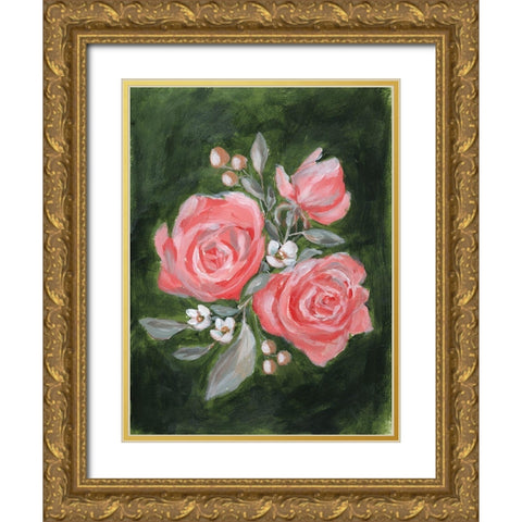 Full Bloom Gold Ornate Wood Framed Art Print with Double Matting by Hilburn, Amanda