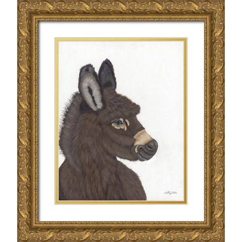 Archie Gold Ornate Wood Framed Art Print with Double Matting by Justice, Ashley