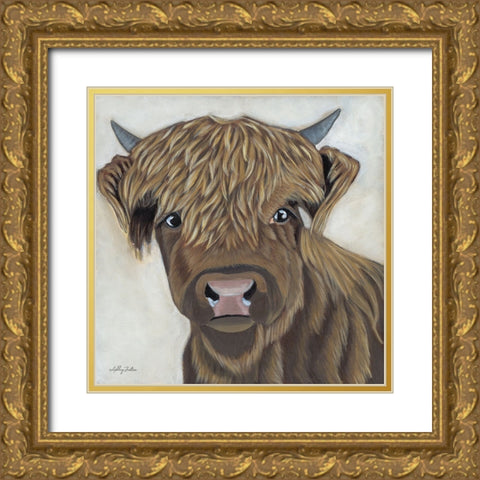 Fiona Gold Ornate Wood Framed Art Print with Double Matting by Justice, Ashley