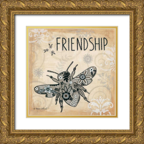Friendship Gold Ornate Wood Framed Art Print with Double Matting by LaPoint, Annie