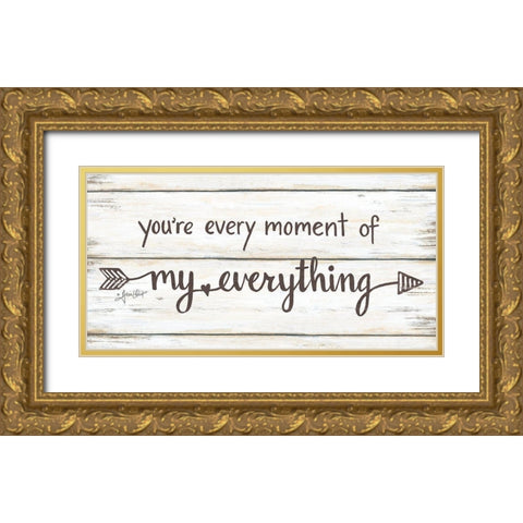 My Everything Gold Ornate Wood Framed Art Print with Double Matting by LaPoint, Annie