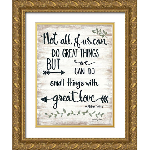 Great Love Gold Ornate Wood Framed Art Print with Double Matting by LaPoint, Annie