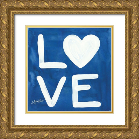 Big Love Gold Ornate Wood Framed Art Print with Double Matting by LaPoint, Annie