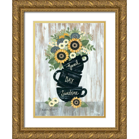 Good Day Sunshine Gold Ornate Wood Framed Art Print with Double Matting by LaPoint, Annie