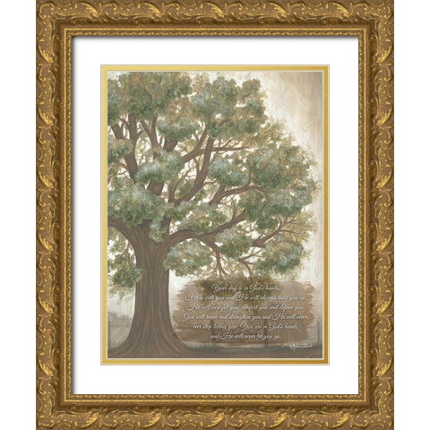 Your Day is in Gods Hands Gold Ornate Wood Framed Art Print with Double Matting by LaPoint, Annie